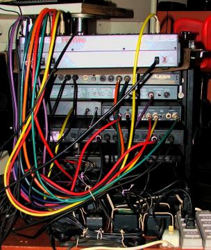 confus�o de fios bem arrumados